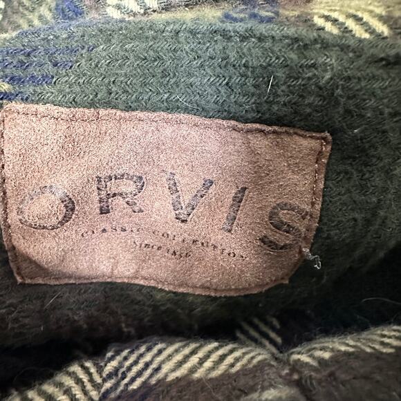Orvis Big Bear Heavyweight Double Brushed Flannel Button Up Shirt Mens XXL Plaid - Picture 6 of 9